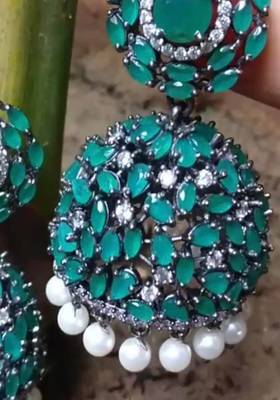 Green Jhumkas 2