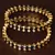 Sapphire and A.D. Embellished White Gold Plated Pair of Bangles BD284
