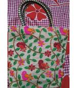 Kepler Ethnic Silk Embroidery Work Handbag Clutch Bag Purse Traditional Handbag Ethnic Handbag For Women