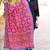 Pink Phulkari Dupatta On Cotton Fabric