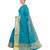 Green woven Banarasi Saree with blouse