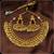 Designer Copper Golden Stone Pearl Bandhani Necklace Set