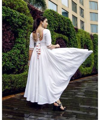 Cloudy White tassel Dress 3