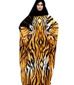 Justkartit Arabic Animal Printed Casual Wear Imported Abaya Burqa For Women With Chiffon Hijab