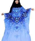 Justkartit Free Size Party Wear Kaftan Style Islamic Abaya Burqa For Women With Chiffon Hijab