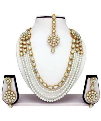 White Kundan Necklace Sets 1