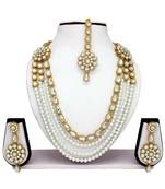 White Kundan Necklace Sets