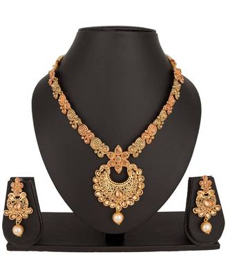 Gold Stone Necklace Sets 1