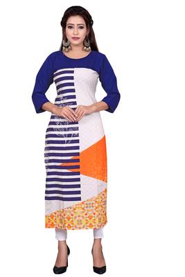 Woman Casual Heavy Crepe Digital Printed Long Kurta 1