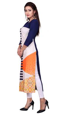 Woman Casual Heavy Crepe Digital Printed Long Kurta 3