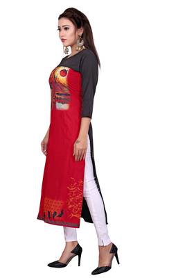 Woman Casual Heavy Crepe Digital Printed Long Kurta 3