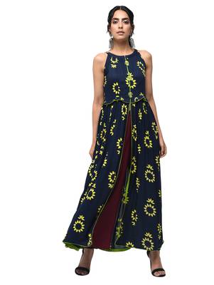 Multicolor printed rayon kurtas-and-kurtis 1