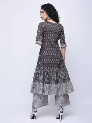 Multicolor printed cotton kurtas-and-kurtis 4