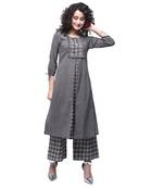 Multicolor printed cotton kurtas-and-kurtis