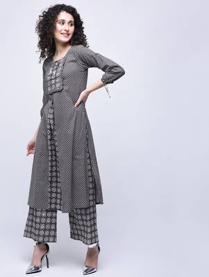 Multicolor printed cotton kurtas-and-kurtis 2
