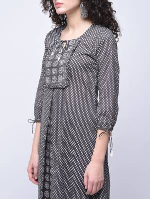 Multicolor printed cotton kurtas-and-kurtis 3