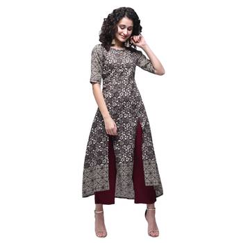 Multicolor printed cotton kurtas-and-kurtis 1
