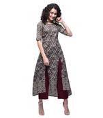 Multicolor printed cotton kurtas-and-kurtis