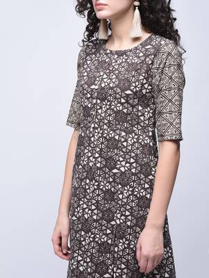 Multicolor printed cotton kurtas-and-kurtis 3