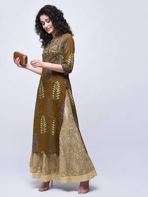 Multicolor printed cotton kurtas-and-kurtis 2