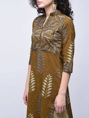 Multicolor printed cotton kurtas-and-kurtis 3