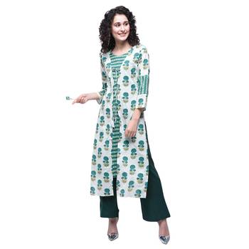 Multicolor printed cotton kurtas-and-kurtis 1