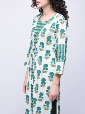 Multicolor printed cotton kurtas-and-kurtis 3