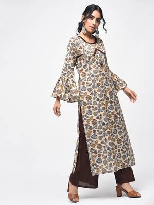 Multicolor printed cotton kurtas-and-kurtis 2