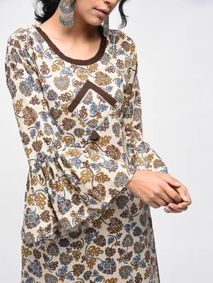 Multicolor printed cotton kurtas-and-kurtis 3