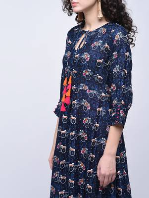 Multicolor printed rayon kurtas-and-kurtis 3