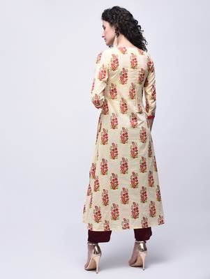 Multicolor printed cotton kurtas-and-kurtis 4