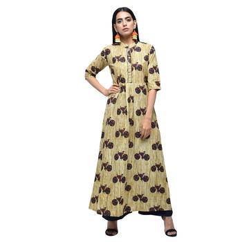 Multicolor printed cotton kurtas-and-kurtis 1