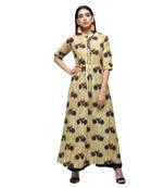 Multicolor printed cotton kurtas-and-kurtis