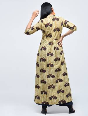 Multicolor printed cotton kurtas-and-kurtis 4