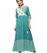 Multicolor printed cotton kurtas-and-kurtis
