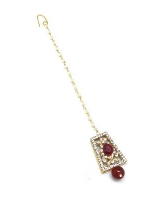 Gold Plated Maang Tikka For Women And Girls 3