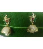 Zirconia Multicolour Stones Jhumkas