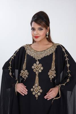 Dubai Kaftan Women Dress Long Gown Farasha Morocco Wear Jalabiya maxi 2