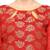 Red woven banarasi unstitched salwar with dupatta