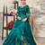 Mulberry Silk Designer Peacock Green Anarkali Suit
