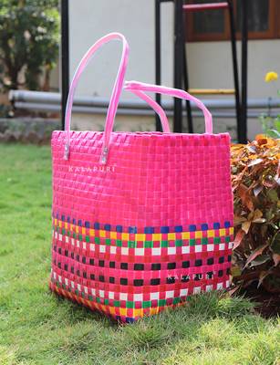 Shopping Travelling Baskets Authentic Hand Crafted Basket Bag Medium 1