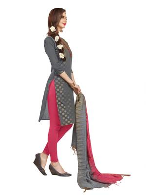 Grey Woven  Art Silk Salwar 2