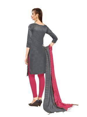 Grey Woven  Art Silk Salwar 3