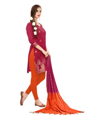 Pink Woven Banarasi Silk Salwar 2