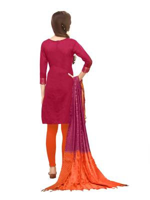 Pink Woven Banarasi Silk Salwar 3