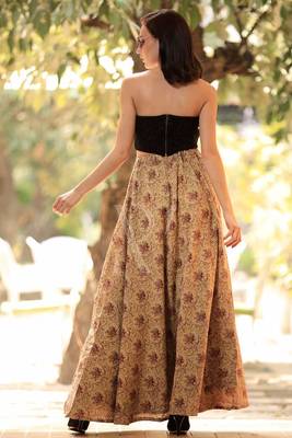 Garden Digital Printed Flaired Long Skirt 3