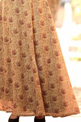 Garden Digital Printed Flaired Long Skirt 4