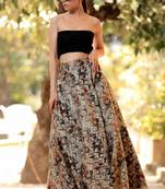 Tropical Digital Printed Flaired Long Skirt