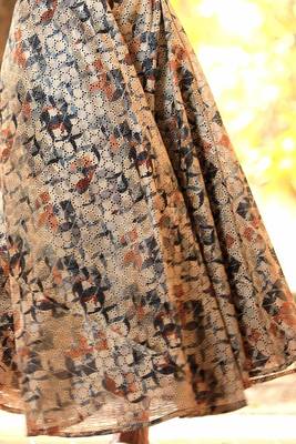 Tropical Digital Printed Flaired Long Skirt 4