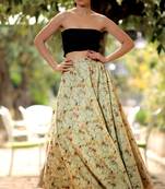 Blossom Digital Printed Flaired Long Skirt
